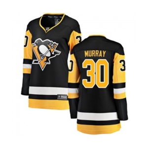 Women Pittsburgh Penguins #30 Matt Murray Fanatics Branded Black Home Breakaway NHL Jersey