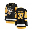 Women Pittsburgh Penguins #37 Carter Rowney Fanatics Branded Black Home Breakaway NHL Jersey