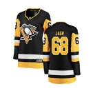 Women Pittsburgh Penguins #68 Jaromir Jagr Fanatics Branded Black Home Breakaway NHL Jersey