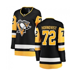 Women Pittsburgh Penguins #72 Patric Hornqvist Fanatics Branded Black Home Breakaway NHL Jersey