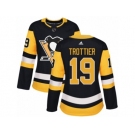 Women's Adidas Pittsburgh Penguins #19 Bryan Trottier Premier Black Home NHL Jersey