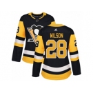 Women's Adidas Pittsburgh Penguins #28 Ian Cole Premier Black Home NHL Jersey
