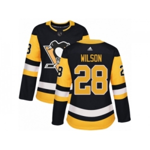Women's Adidas Pittsburgh Penguins #28 Ian Cole Premier Black Home NHL Jersey