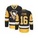 Women's Reebok Pittsburgh Penguins #16 Eric Fehr Premier Black Gold Third NHL Jersey