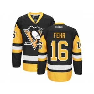 Women's Reebok Pittsburgh Penguins #16 Eric Fehr Premier Black Gold Third NHL Jersey