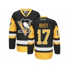 Women's Reebok Pittsburgh Penguins #17 Bryan Rust Premier Black Gold Third NHL Jersey