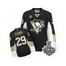 Women's Reebok Pittsburgh Penguins #29 Marc-Andre Fleury Authentic Black Home 2017 Stanley Cup Final NHL Jersey