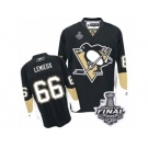 Women's Reebok Pittsburgh Penguins #66 Mario Lemieux Authentic Black Home 2017 Stanley Cup Final NHL Jersey