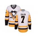 Women's Reebok Pittsburgh Penguins #7 Matt Cullen Premier White Away NHL Jersey