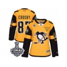 Women's Reebok Pittsburgh Penguins #87 Sidney Crosby Premier Gold 2017 Stadium Series 2017 Stanley Cup Final NHL Jersey