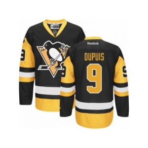 Women's Reebok Pittsburgh Penguins #9 Pascal Dupuis Premier Black Gold Third NHL Jersey
