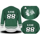 2011 st pattys day chicago blackhawks #88 patrick kane green