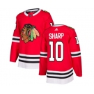 Adidas Chicago Blackhawks #10 Patrick Sharp Authentic Red Home NHL Jersey