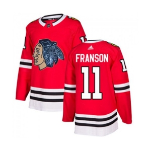 Adidas Chicago Blackhawks #11 Cody Franson Authentic Red Fashion Gold NHL Jersey