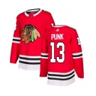 Adidas Chicago Blackhawks #13 CM Punk Premier Red Home NHL Jersey