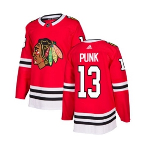 Adidas Chicago Blackhawks #13 CM Punk Premier Red Home NHL Jersey