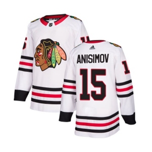 Adidas Chicago Blackhawks #15 Artem Anisimov Authentic White Away NHL Jersey