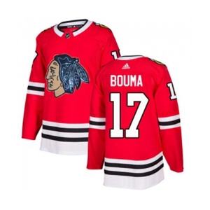 Adidas Chicago Blackhawks #17 Lance Bouma Authentic Red Fashion Gold NHL Jersey