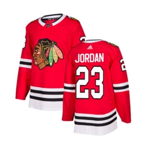 Adidas Chicago Blackhawks #23 Michael Jordan Premier Red Home NHL Jersey