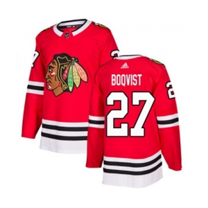Adidas Chicago Blackhawks #27 Adam Boqvist Authentic Red Home NHL Jersey