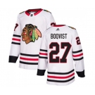Adidas Chicago Blackhawks #27 Adam Boqvist Authentic White Away NHL Jersey