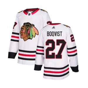 Adidas Chicago Blackhawks #27 Adam Boqvist Authentic White Away NHL Jersey
