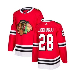Adidas Chicago Blackhawks #28 Henri Jokiharju Premier Red Home NHL Jersey