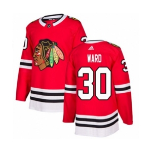 Adidas Chicago Blackhawks #30 Cam Ward Authentic Red Home NHL Jersey