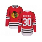 Adidas Chicago Blackhawks #30 ED Belfour Premier Red Home NHL Jersey