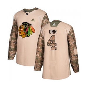 Adidas Chicago Blackhawks #4 Bobby Orr Authentic Camo Veterans Day Practice NHL Jersey