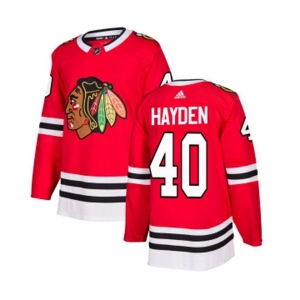 Adidas Chicago Blackhawks #40 John Hayden Premier Red Home NHL Jersey