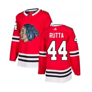 Adidas Chicago Blackhawks #44 Jan Rutta Authentic Red Fashion Gold NHL Jersey