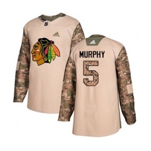 Adidas Chicago Blackhawks #5 Connor Murphy Authentic Camo Veterans Day Practice NHL Jersey