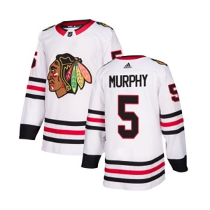 Adidas Chicago Blackhawks #5 Connor Murphy Authentic White Away NHL Jersey