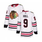 Adidas Chicago Blackhawks #9 Bobby Hull Authentic White Away NHL Jersey
