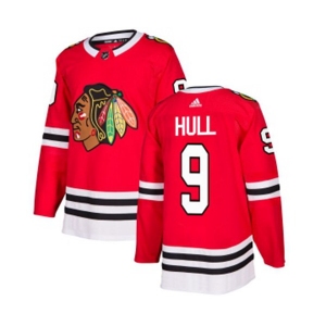 Adidas Chicago Blackhawks #9 Bobby Hull Premier Red Home NHL Jersey