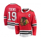 Chicago Blackhawks #19 Jonathan Toews Fanatics Branded Red Home Breakaway NHL Jersey