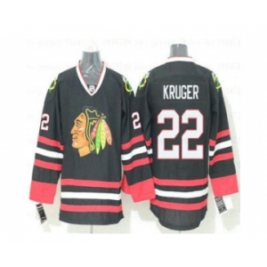 Chicago Blackhawks #22 Marcus Kruger Alternate Black NHL Hockey Jersey[Kruger]