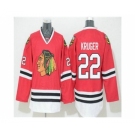 Chicago Blackhawks #22 Marcus Kruger Home Red Reebok NHL Hockey Jersey[Kruger]