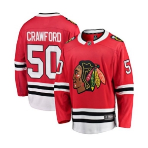 Chicago Blackhawks #50 Corey Crawford Fanatics Branded Red Home Breakaway NHL Jersey