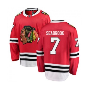 Chicago Blackhawks #7 Brent Seabrook Fanatics Branded Red Home Breakaway NHL Jersey