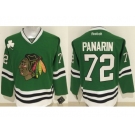 Chicago Blackhawks #72 Artemi Panarin Green Stitched NHL Jersey