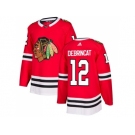 Men Adidas Chicago Blackhawks #12 Alex DeBrincat Red Home Authentic Stitched NHL Jersey