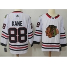 Men Adidas Chicago Blackhawks #88 Patrick Kane White Road Authentic Stitched NHL Jersey