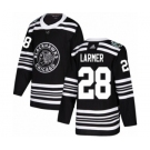 Men's Adidas Chicago Blackhawks #28 Steve Larmer Authentic Black 2019 Winter Classic NHL Jersey