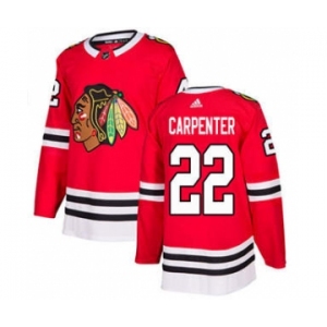 Men's Blackhawks #44 Calvin De Haan Red Home Authentic Stitched Hockey Jersey