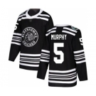 Men's Blackhawks #5 Connor Murphy Black 2019 Winter Classic Stitched Hockey Jersey