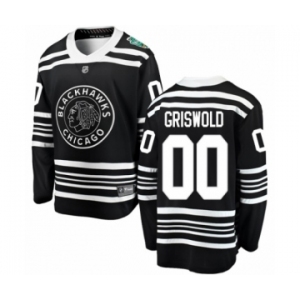 Men's Chicago Blackhawks #00 Clark Griswold Black 2019 Winter Classic Fanatics Branded Breakaway NHL Jersey