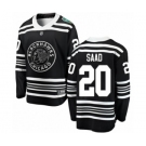 Men's Chicago Blackhawks #20 Brandon Saad Black 2019 Winter Classic Fanatics Branded Breakaway NHL Jersey