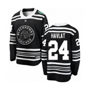 Men's Chicago Blackhawks #24 Martin Havlat Black 2019 Winter Classic Fanatics Branded Breakaway NHL Jersey